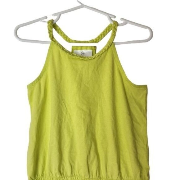 Hanna Andersson Green Tank Top Racerback Peplum size 100 4 Years NWT - Picture 3 of 6